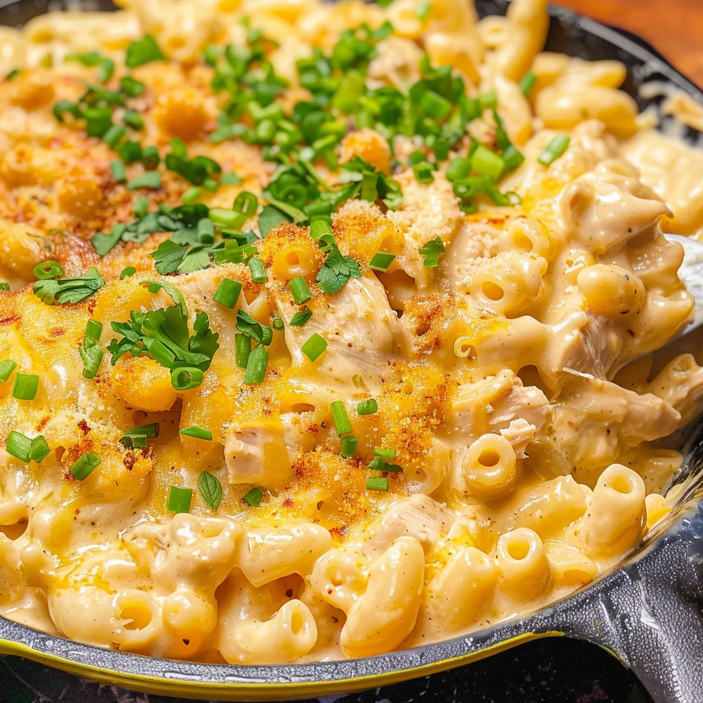 White Chili Chicken Mac and Cheese Recipe