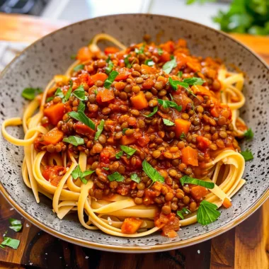 30 Minute Lentil Bolognese