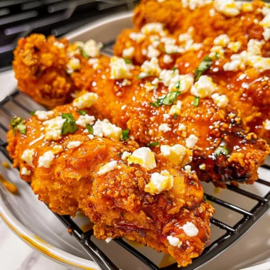 Crispy Hot Honey Feta Chicken