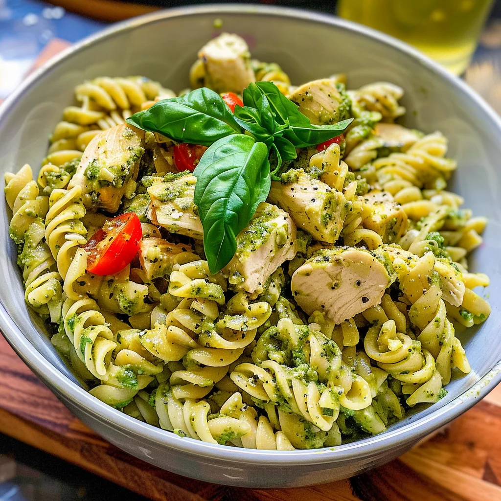 Basil Pesto Chicken Pasta