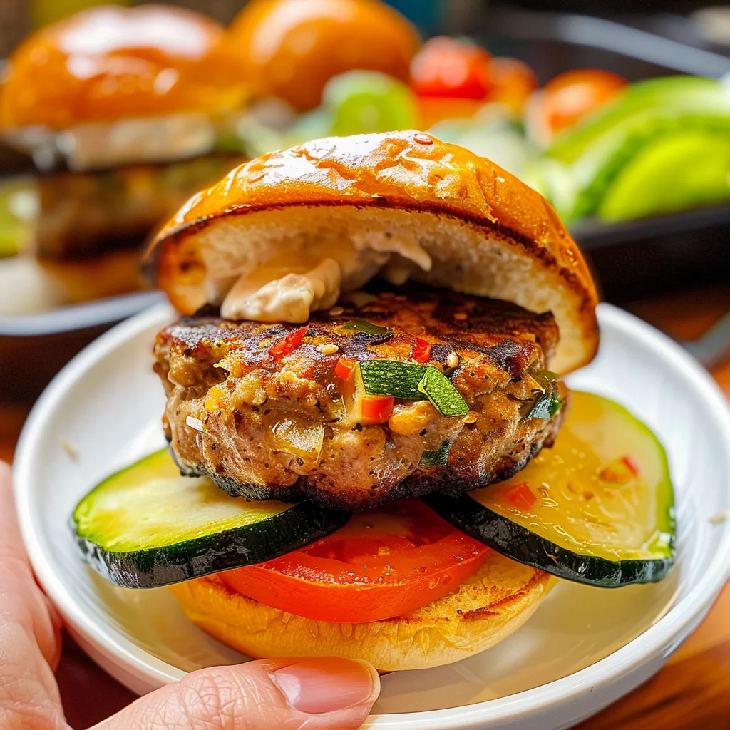 Southwest Turkey Burgers with Zucchini