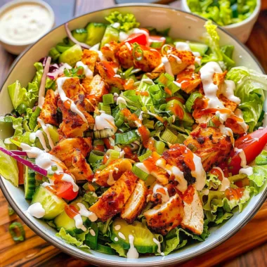 Hot Honey Buffalo Chicken Salad