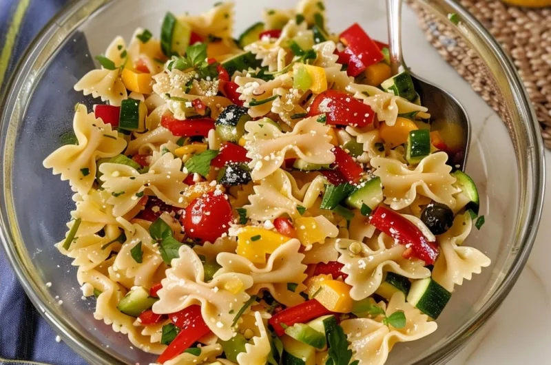 Bow Tie Pasta Salad with Summer Vegetables