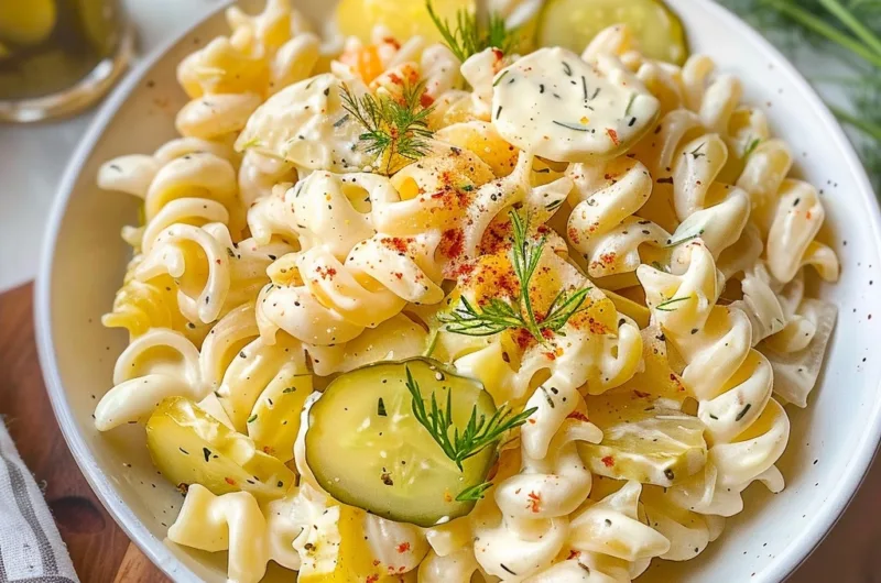 Dill Pickle Pasta Salad A Tangy Easy Summer Dish