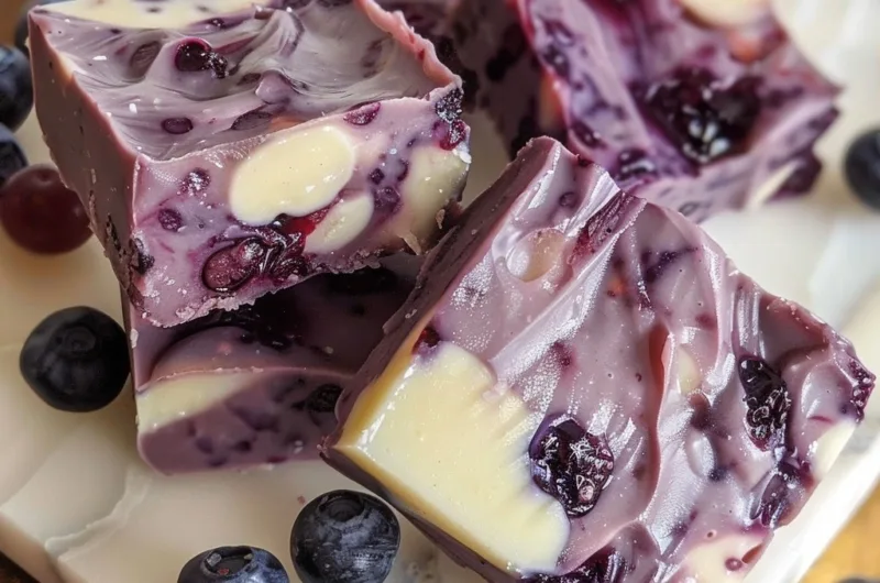 Blueberry Fudge Delight: A Silky Berry Sweet Treat