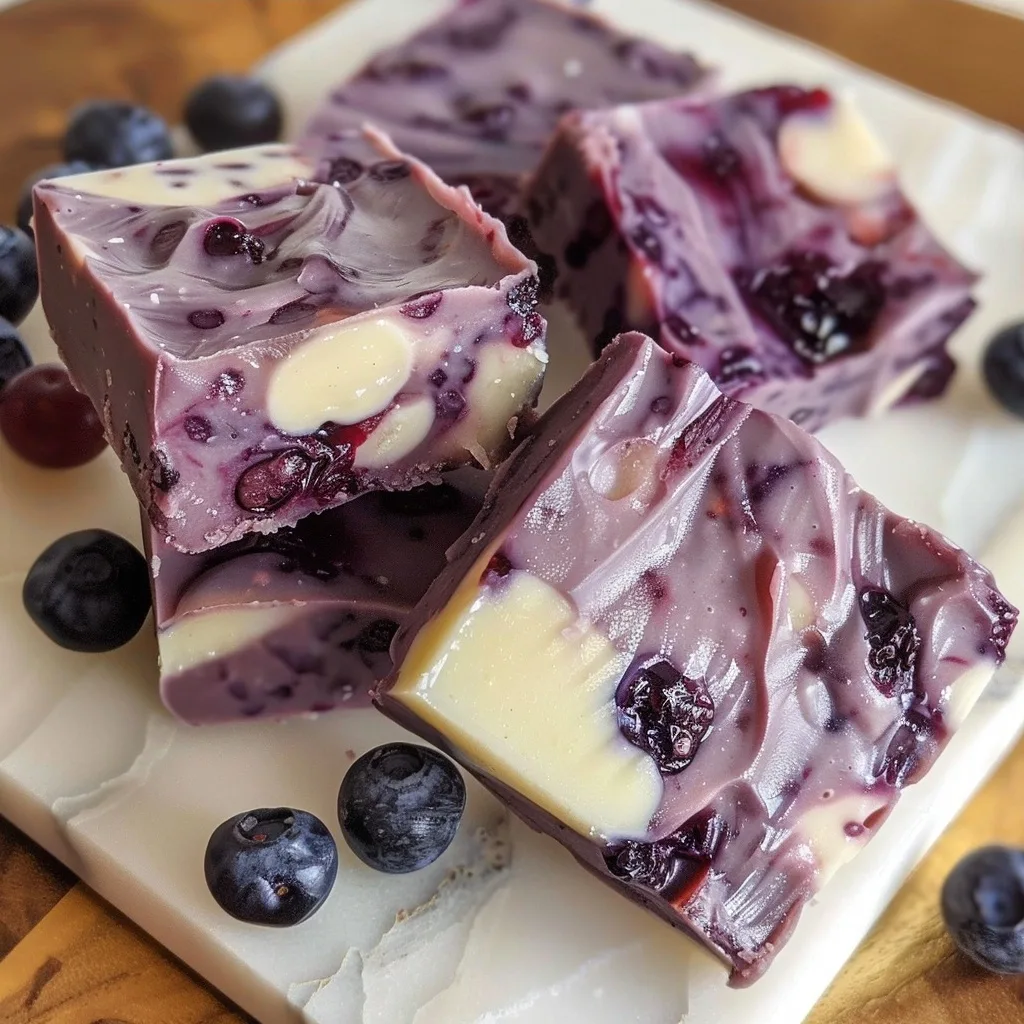 Blueberry Fudge Delight: A Silky Berry Sweet Treat