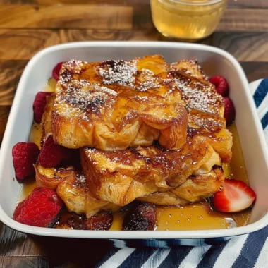 Croissant Baked French Toast: A Flaky, Sweet Breakfast Classic
