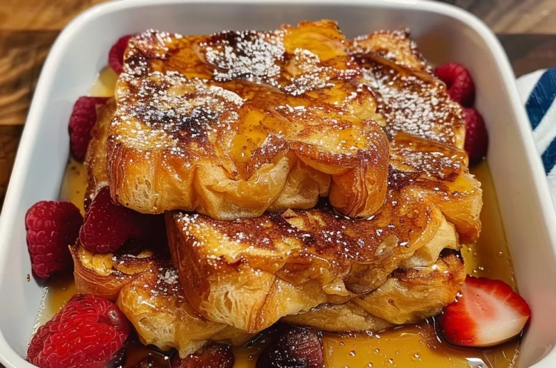 Croissant Baked French Toast: A Flaky, Sweet Breakfast Classic