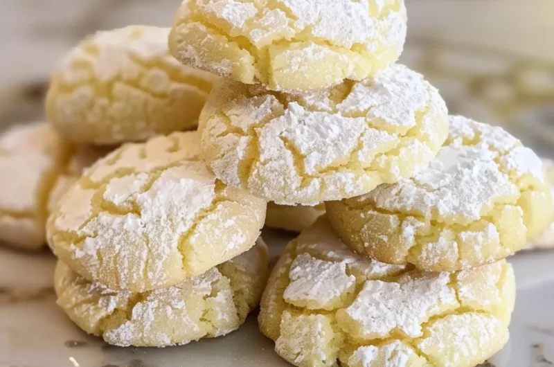Lemon Crinkle Cookies Recipe: Tart, Sweet & Texture Delight