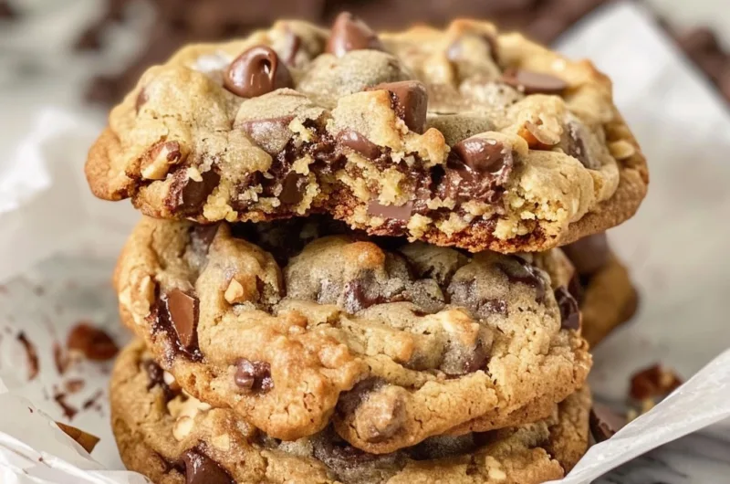 Bakery-Style Giant Chocolate Chip Walnut Cookies