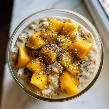 Mango Blended Overnight Oats – Sweet, Creamy, and Breakfast Ready
