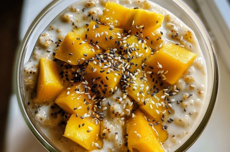 Mango Blended Overnight Oats – Sweet, Creamy, and Breakfast Ready