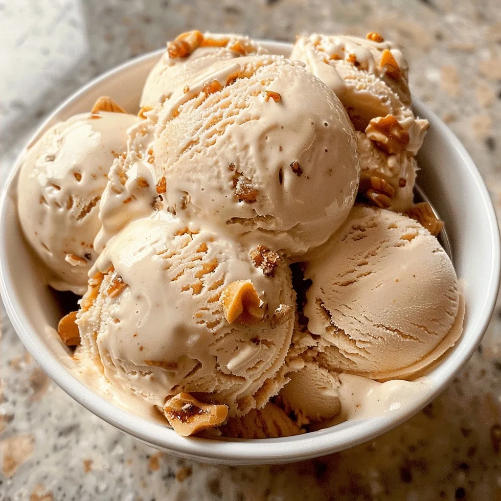 Maple Peanut Praline Ice Cream Classic with Crispy Nibs