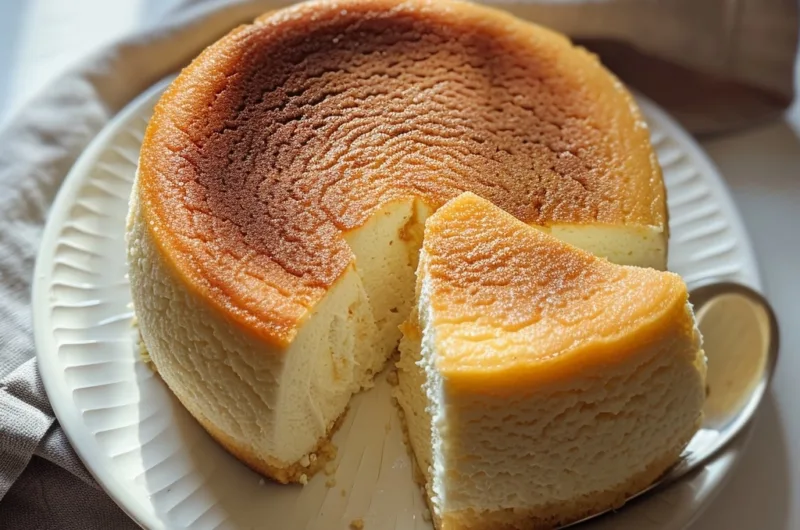 Japanese Yogurt Cheesecake: Light & Creamy with Tangy Kiwi