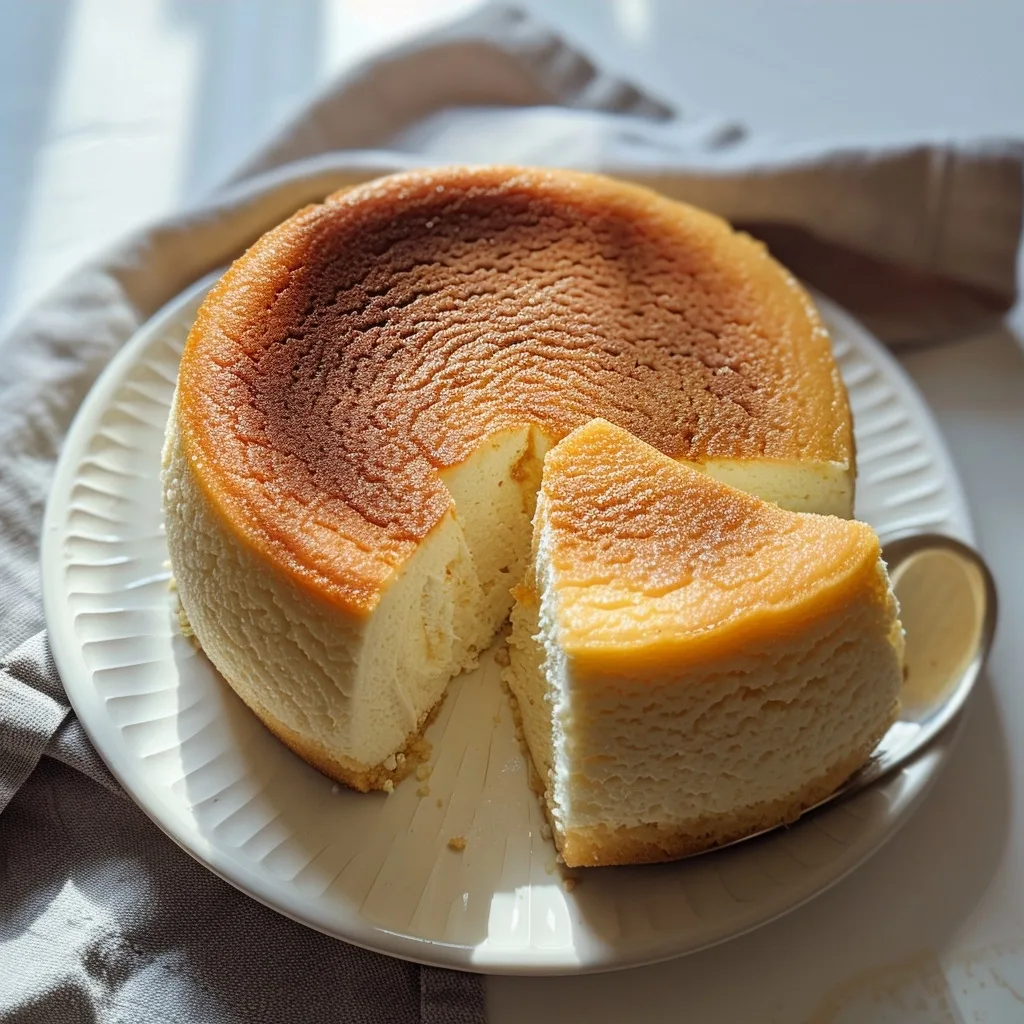 Japanese Yogurt Cheesecake: Light & Creamy with Tangy Kiwi