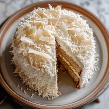White Chocolate Coconut Cake: A Tropical Dessert Delight