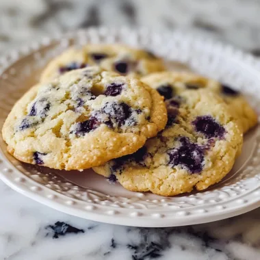 Lemon Blueberry Cookies: Bright, Crispy Sweetness Delight