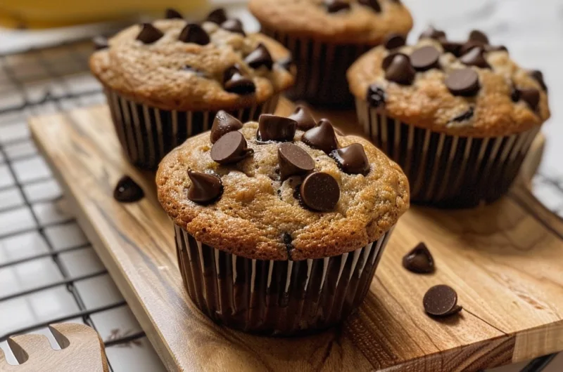 Chocolate Chip Banana Muffins: Easy & Moist, One Batch