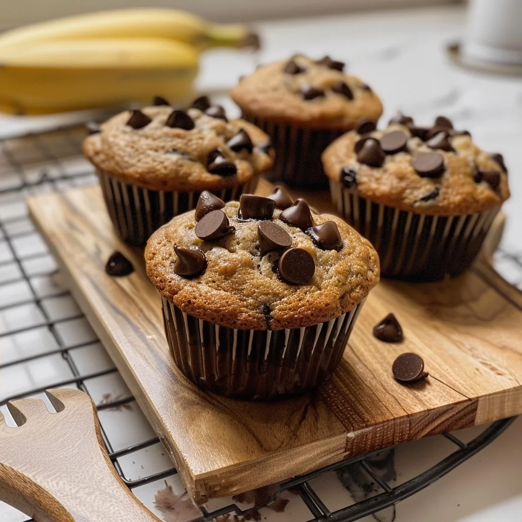 Chocolate Chip Banana Muffins: Easy & Moist, One Batch