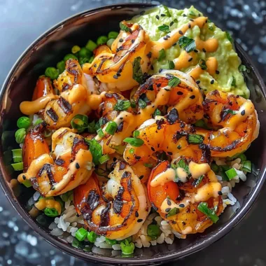Grilled Shrimp Bowl Creamy: A Savory & Creamy Seafood Feast