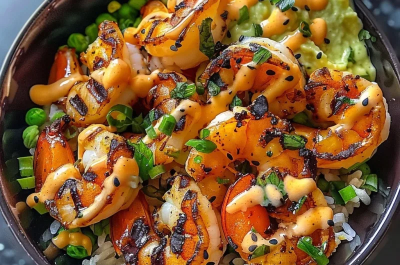 Grilled Shrimp Bowl Creamy: A Savory & Creamy Seafood Feast