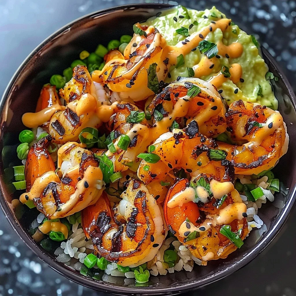 Grilled Shrimp Bowl Creamy: A Savory & Creamy Seafood Feast