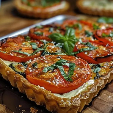 Tomato Basil Tart Quick