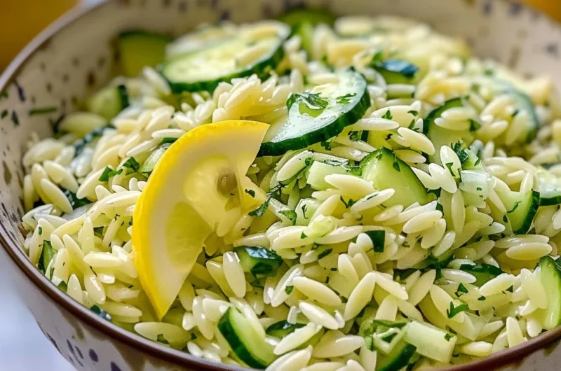 Cucumber Lemon Orzo Salad: Refreshing Summer Delight