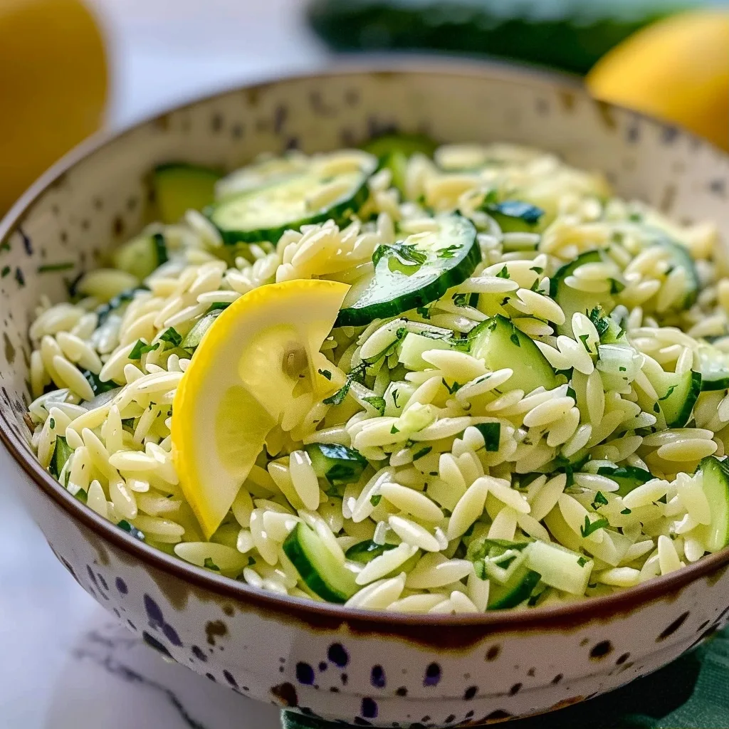 Cucumber Lemon Orzo Salad: Refreshing Summer Delight