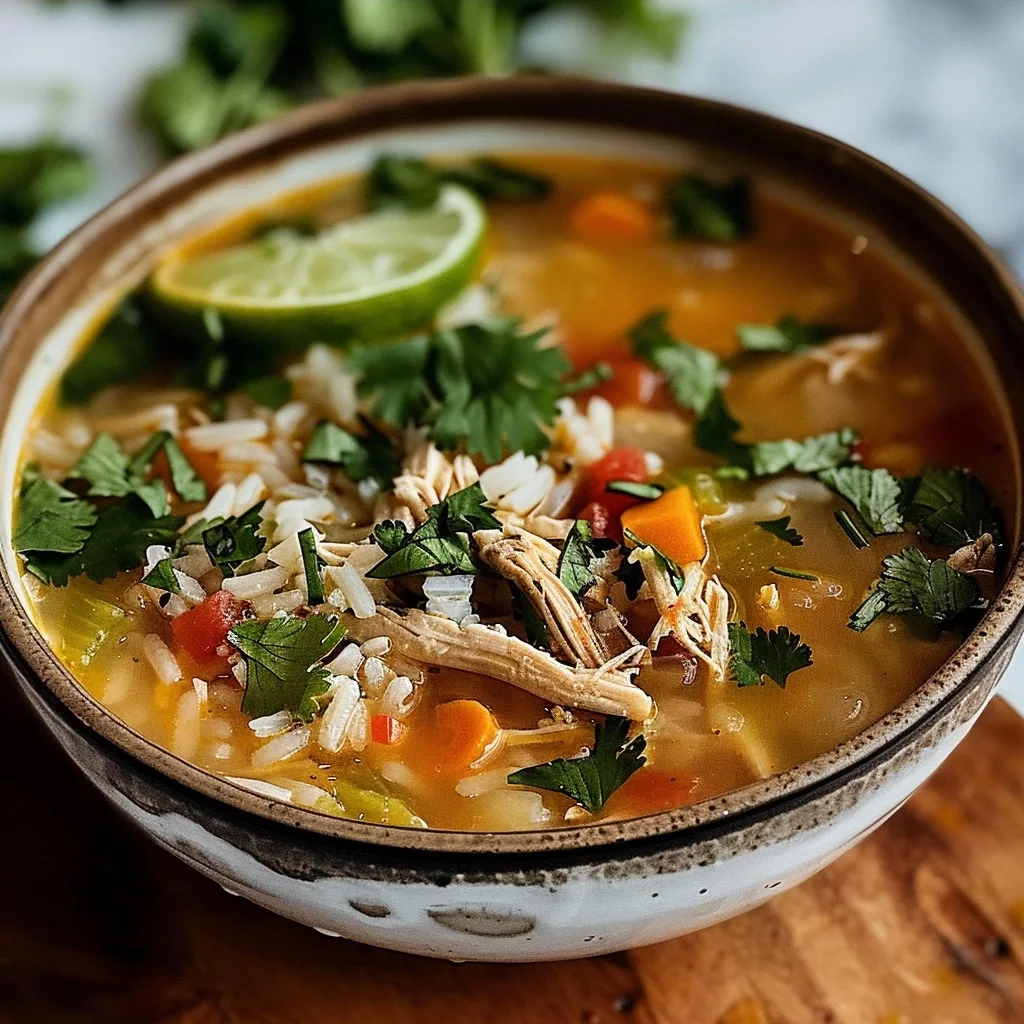 Mexican Lime Chicken Rice Soup: Fresh, Spicy Comfort