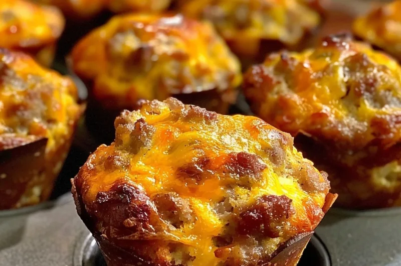 Sausage Breakfast Muffins: Turkey Sausage & Fresh Veggie