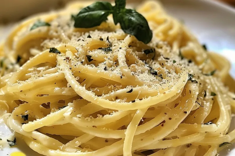 Creamy Spaghetti with Mizithra in 15 Minutes