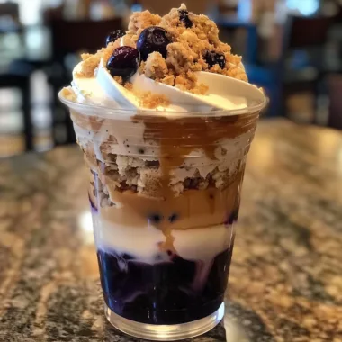Blueberry Crumble Iced Latte Classic Experience for Coffee