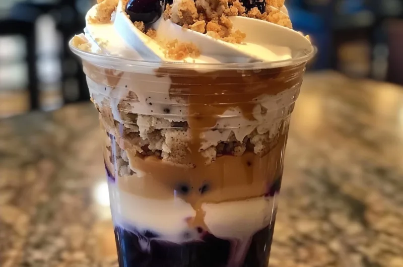 Blueberry Crumble Iced Latte Classic Experience for Coffee
