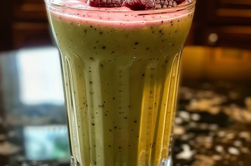 Creamy Raspberry Greek Yogurt Protein Smoothie