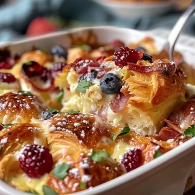 Simple Croissant Breakfast Casserole: A Hearty Morning Delight