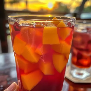 Peach Hibiscus Sunset Tea