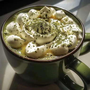 Creamy Homemade Matcha Hot Chocolate