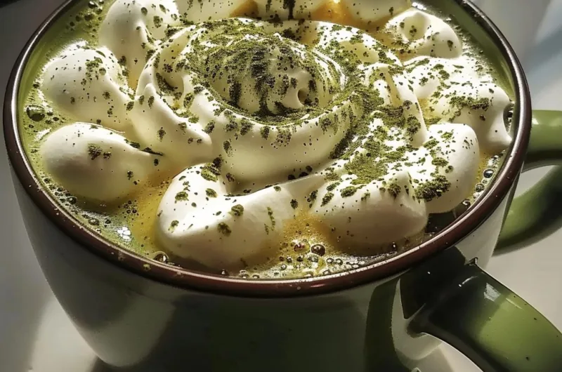 Creamy Homemade Matcha Hot Chocolate