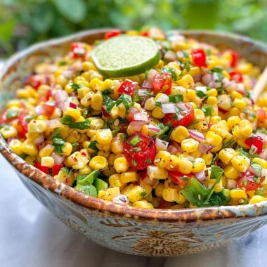 Corn Salad: Fresh, Tangy, and Easy for Summer on the Go