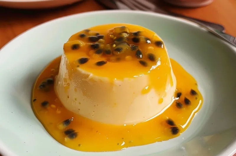 Passion Fruit Panna Cotta (No Gelatin) Delight