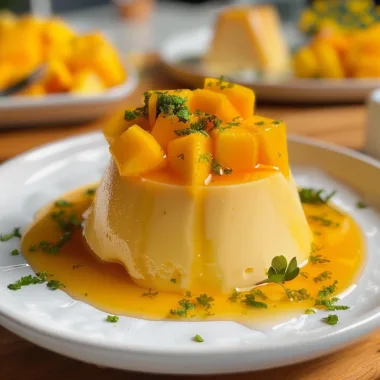 Mango Panna Cotta (No Gelatin, Dairy-Free)