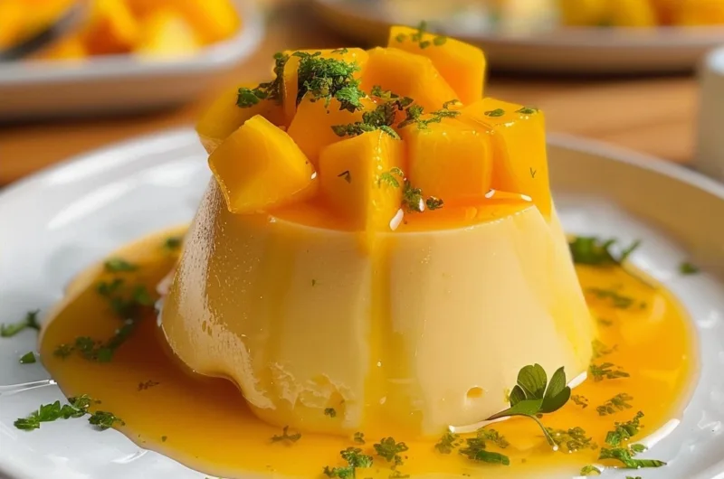 Mango Panna Cotta (No Gelatin, Dairy-Free)