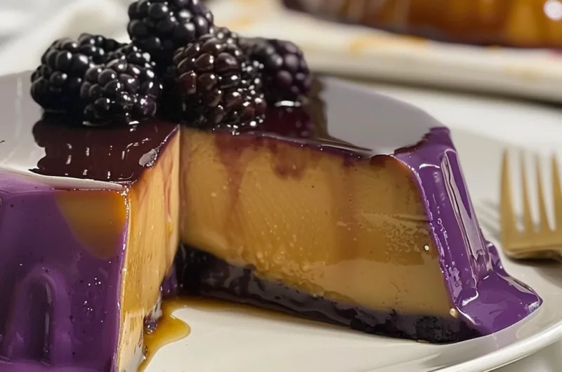 Vegan Ube Leche Flan: A Velvet‑Red Delight