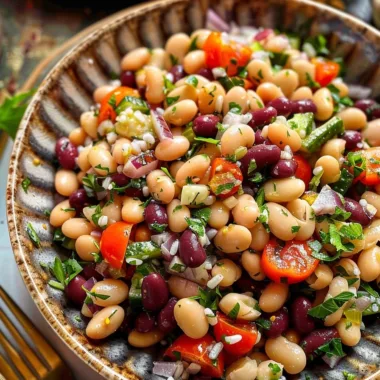 Mediterranean Dense Bean Salad
