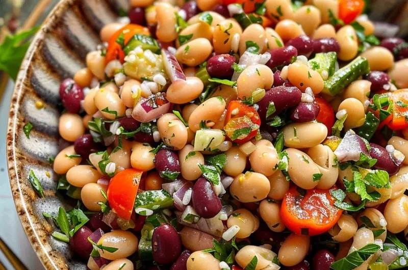 Mediterranean Dense Bean Salad